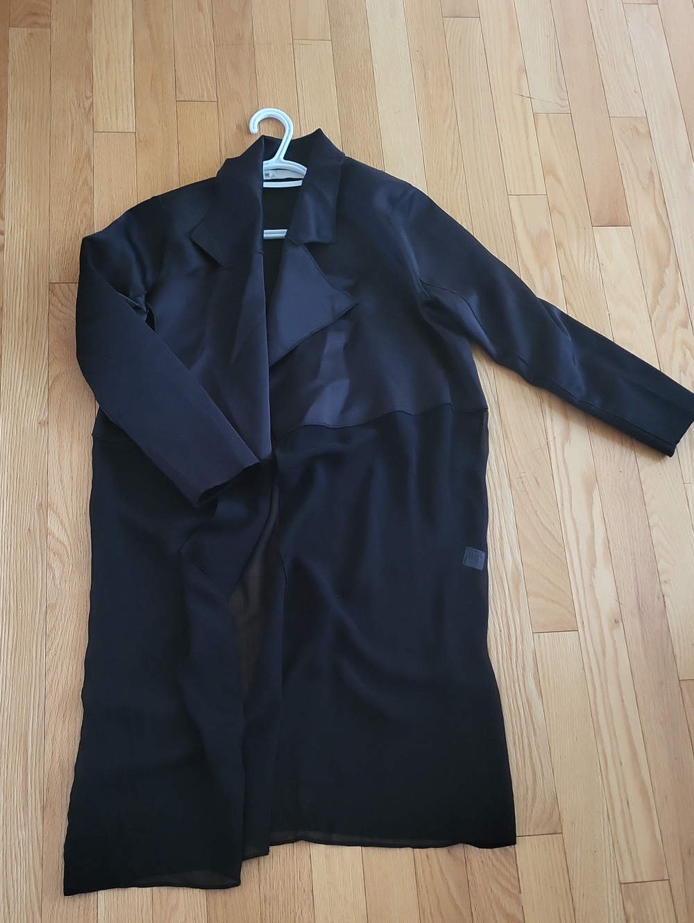 EUC Open Front Silk Cardigan M